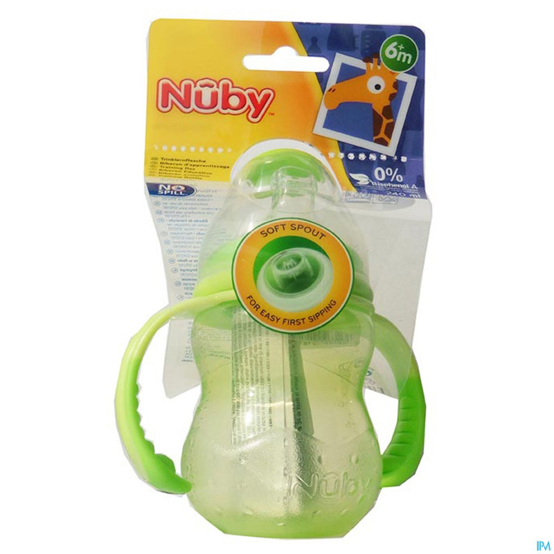 Nuby tasse a/goutte pp 240ml variable +4m