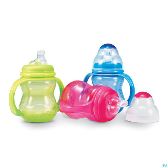 Nuby tasse a/goutte pp 240ml variable +4m