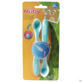 Nuby cuillere thermosensibles +4m 2