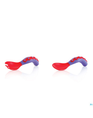 Nuby couverts 1 fourchette + 1 cuillere +9m