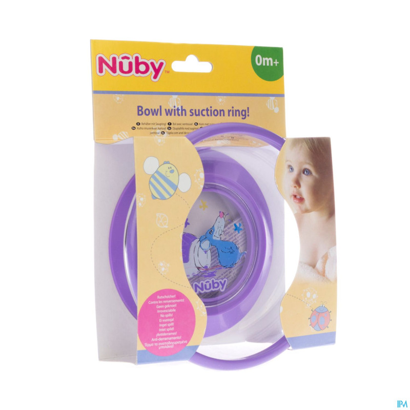 Nuby assiette profonde incassable avec ventouse