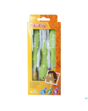 Nuby set evolutif brosse a dents