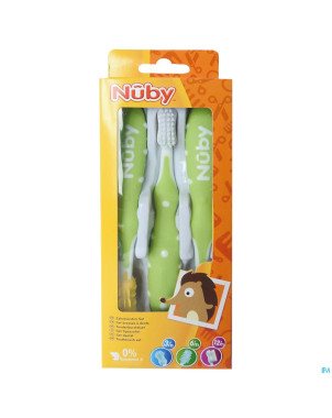 Nuby set evolutif brosse a dents