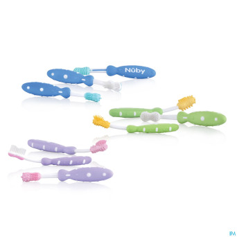 Nuby set evolutif brosse a dents