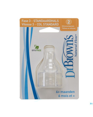 Dr brown tetine pour biberon verre 2