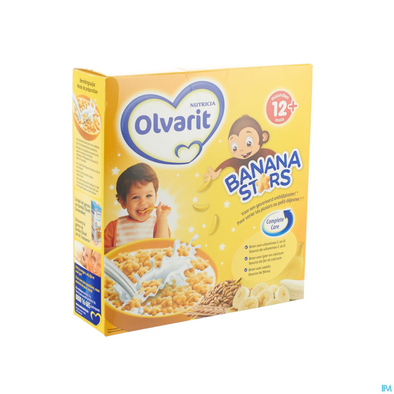 Olvarit banana stars cereal. ptt-dej.  200g 569444
