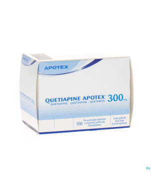 Quetiapine apotex comp pell 100 x 300 mg