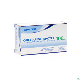 Quetiapine apotex comp pell  60 x 100 mg