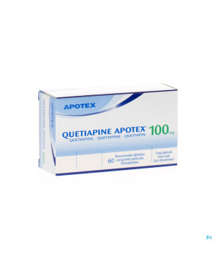 Quetiapine apotex comp pell  60 x 100 mg