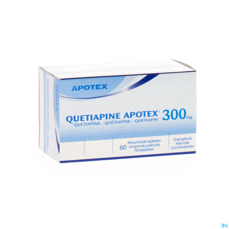 Quetiapine apotex comp pell  60 x 300 mg
