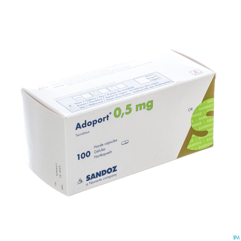Adoport sandoz 0,5 mg caps dur 100 x 0,5 mg
