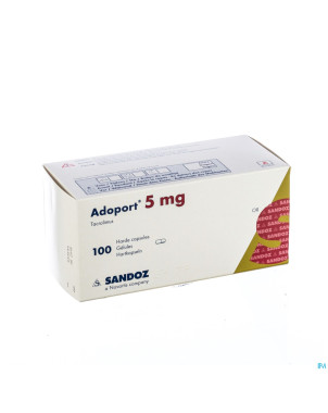 Adoport sandoz 5,0 mg caps dur 100 x 5,0 mg