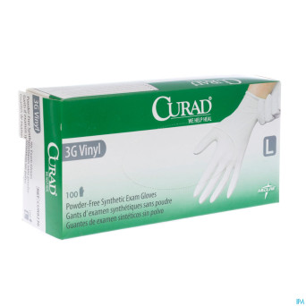 Curad 36 synthetic gants chirurg.vinyl s/pdr 100
