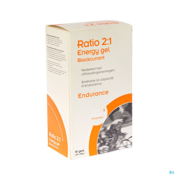 Trisportpharma ratio 2:1 energygel blackcur.10x50g