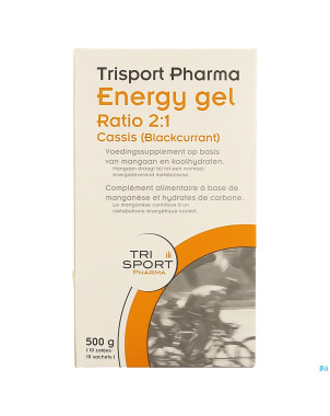 Trisportpharma ratio 2:1 energygel blackcur.10x50g