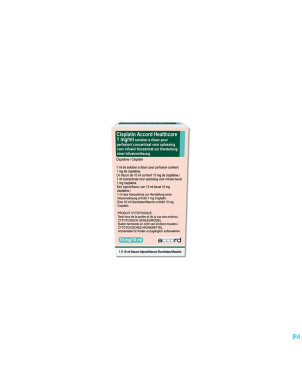 Cisplatin accord 1mg/ml fl inj  10 ml sol perfus