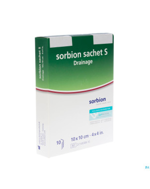 Sorbion sachet s pans adh abs ster 10,0x10,0cm 10