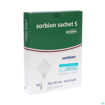 Sorbion sachet s pans adh abs ster 10,0x10,0cm 10
