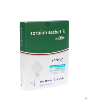 Sorbion sachet s pans adh abs ster 10,0x10,0cm 10