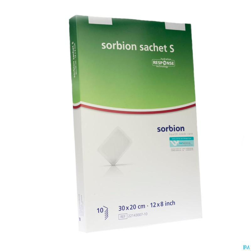 Sorbion sachet s pans adh abs ster 20,0x30,0cm 10