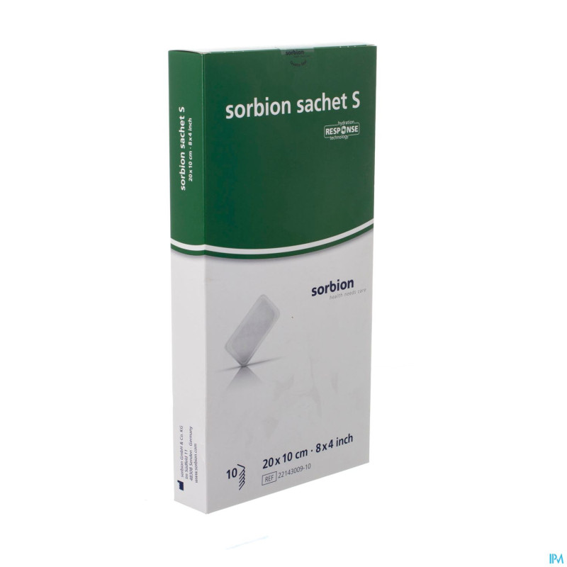 Sorbion sachet s pans adh abs ster 10,0x20,0cm 10