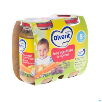 Olvarit boeuf au pdt douces    2x200g 569941 6m56