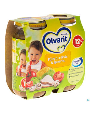 Olvarit pates dinde & epinards 2x250g 568866 12m61