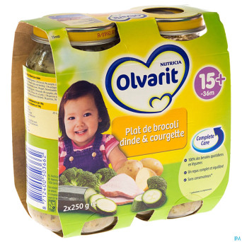 Olvarit plat broccoli-dinde    2x250g 568882