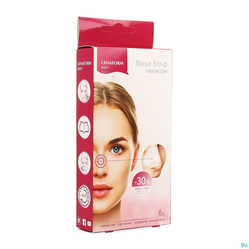 Lanaform nose strip patch a/bouton    6 la130209