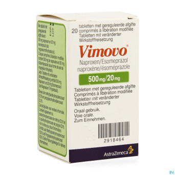 Vimovo 500 mg/20 mg comp liberat prol 20