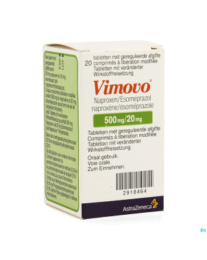 Vimovo 500 mg/20 mg comp liberat prol 20