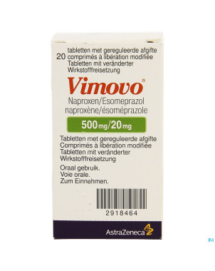 Vimovo 500 mg/20 mg comp liberat prol 20