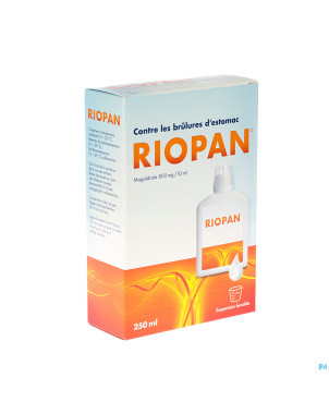 Riopan 800 mg/10 ml susp or 250 ml