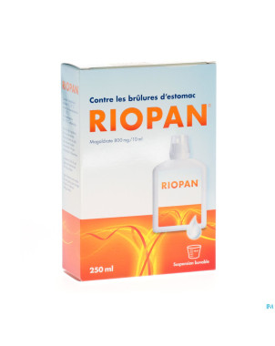 Riopan 800 mg/10 ml susp or 250 ml