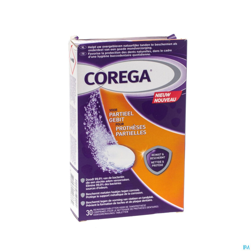 Corega comp prothese partielle nett.&protect. 30