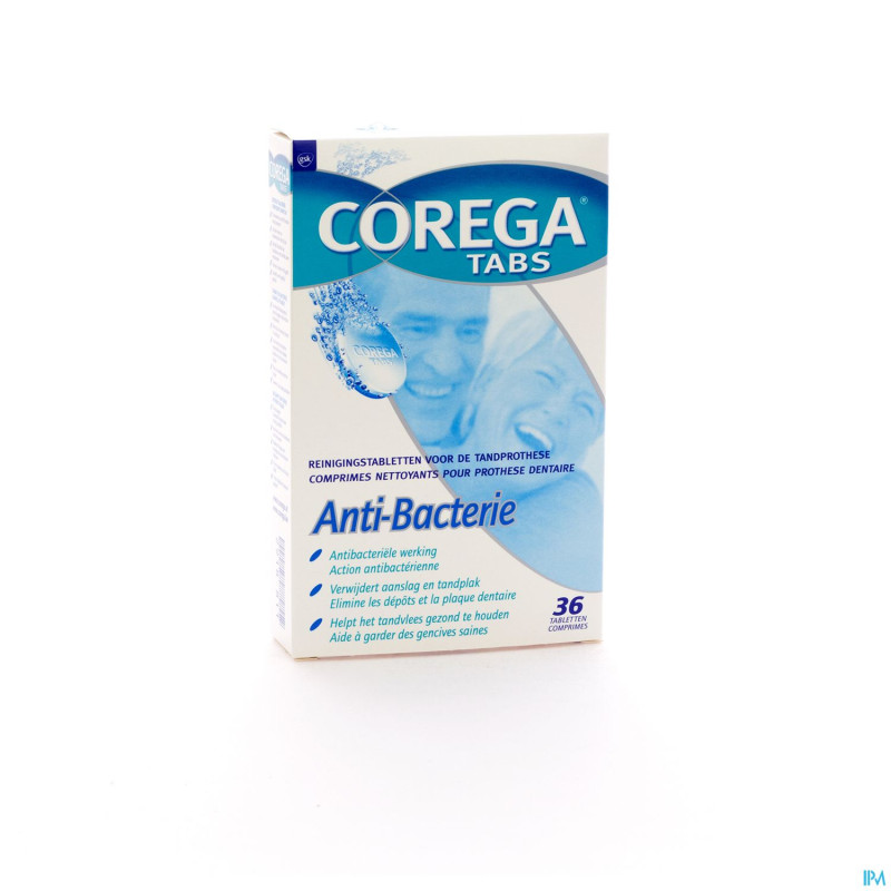 Corega anti bacterie tabl 36
