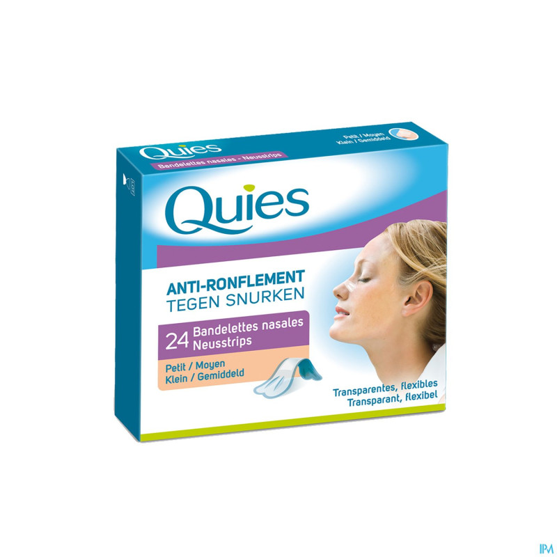Quies a/ronflement bandelette nasale petit 24
