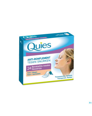 Quies a/ronflement bandelette nasale petit 24
