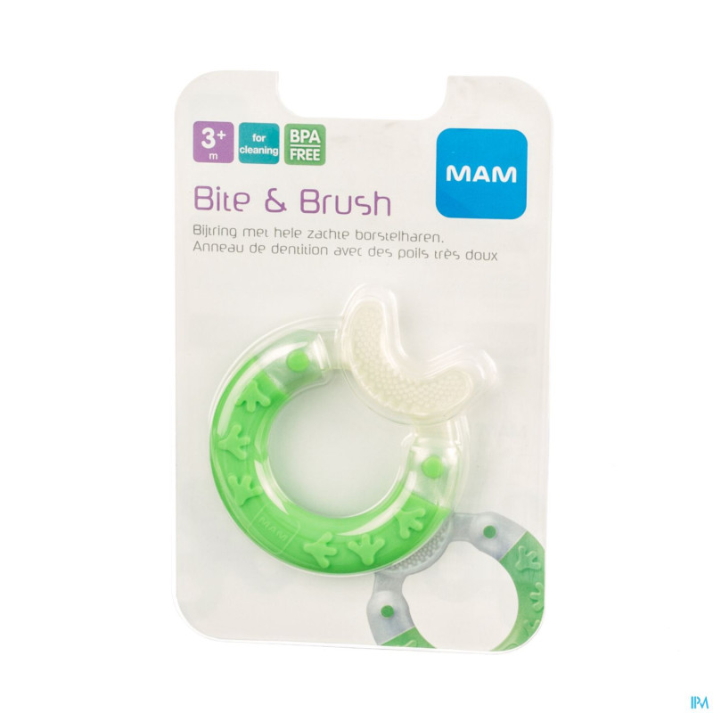 Mam bite & brush anneau dentition