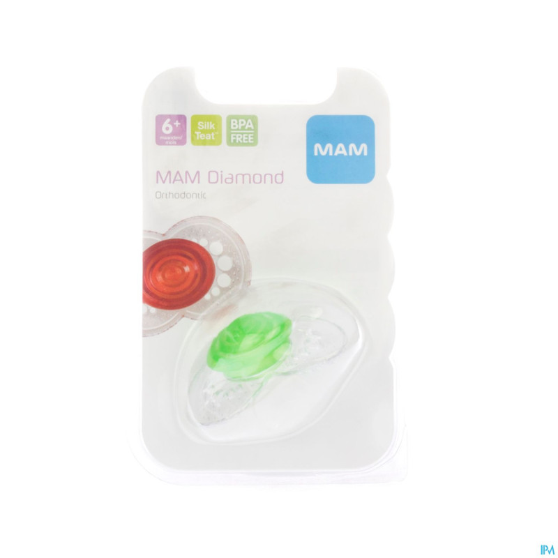 Mam sucette silicone diamond +6m