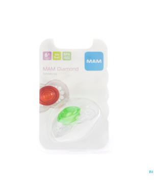 Mam sucette silicone diamond +6m