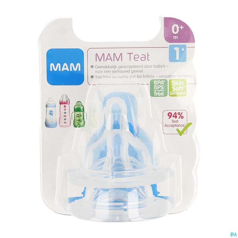 Mam tetine silicone newborn teat size 1
