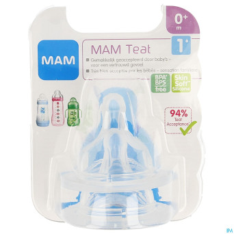 Mam tetine silicone newborn teat size 1