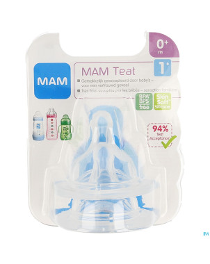 Mam tetine silicone newborn teat size 1