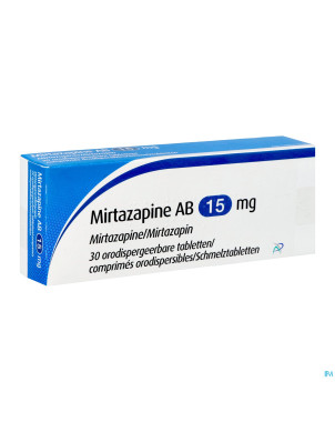 Mirtazapine apotex 15 mg comp orodisp 30