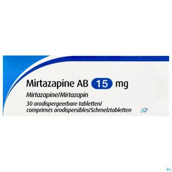 Mirtazapine apotex 15 mg comp orodisp 30