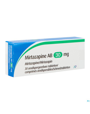 Mirtazapine apotex 30 mg comp orodisp 30