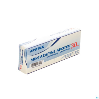 Mirtazapine apotex 30 mg comp orodisp 30