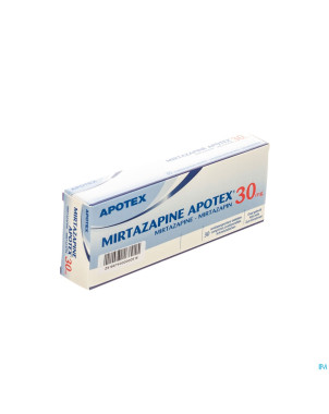 Mirtazapine apotex 30 mg comp orodisp 30