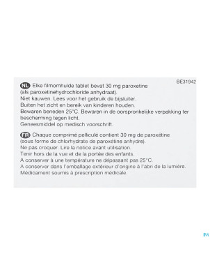 Paroxetine viatris 30mg comp 100 blister